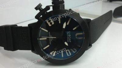 Solid Black U Boat Italo Fontana U1001 Limited Edition Watch Buy Replica